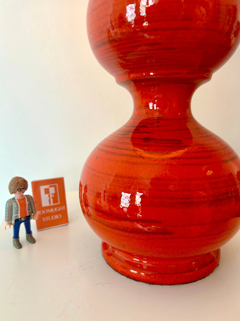 Space Age Floor Lamp Kaiser Leuchten Fire Red – Bubble Design Original Kaiser Idell — Ansicht 9