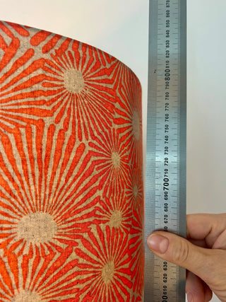 Space Age Stehlampe Kaiser Leuchten – Feuerrot | Mid Century Bubble-Design | Original Kaiser Idell