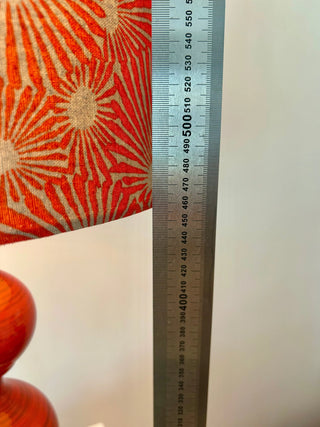 Space Age Stehlampe Kaiser Leuchten – Feuerrot | Mid Century Bubble-Design | Original Kaiser Idell