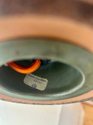 Space Age Stehlampe Kaiser Leuchten – Feuerrot | Mid Century Bubble-Design | Original Kaiser Idell