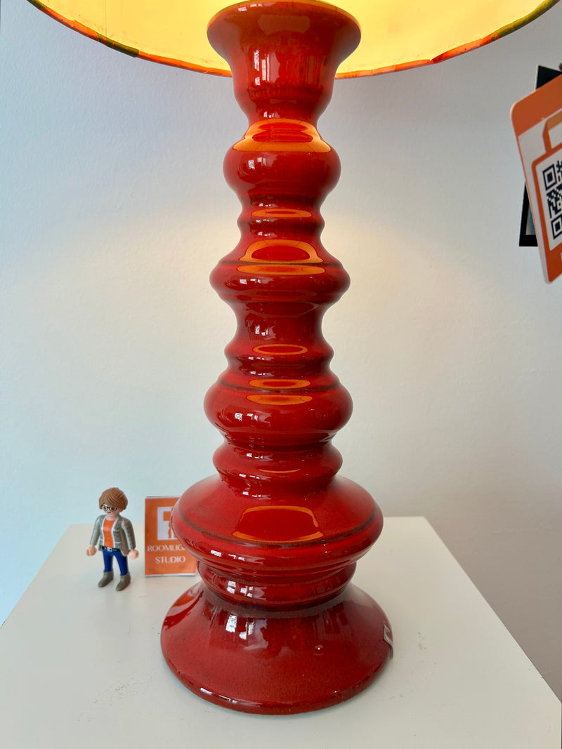 Fat Lava Floor Lamp Pagoda Style Red - Hustadt Leuchten Mid Century 82 cm — Ansicht 5