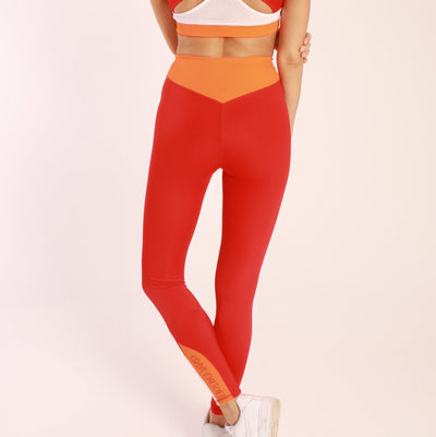 Tight Falmouth Red – High Waist Leggings | Schweißableitend aus ECONYL®