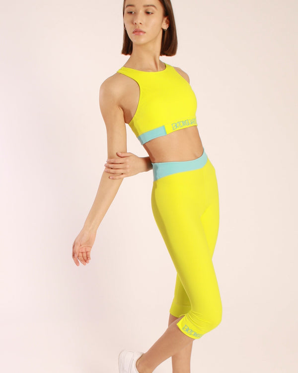 Capri Stratoni High Waist – Apple Green Bund aus ECONYL®