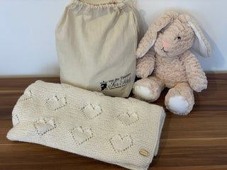 Baby Strickdecken Alpaka Wolle – Handgefertigt | Weich & Allergiker freundlich | Perfektes Geschenk