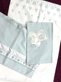 Kinderbettwäsche 3-teiliges Set – 100 % Mako-Baumwolle | Satin | Baumwollspitzen — Ansicht 2
