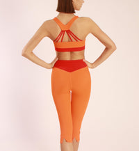 Capri Stratoni 3/4 Sports Leggings High Waist Contrast Waistband ECONYL® — Ansicht 3