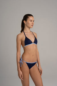 Fiji Bikini Top Night Blue ECONYL® – UV Protection & Chlorine Resistant — Ansicht 2