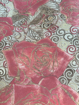 Bedding Set Silver Rose 100% mercerized cotton satin 300 TC easy iron