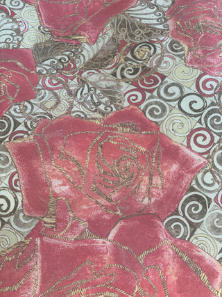 Bettwäsche Set Silber Rose – 100% mercerisierte Baumwolle | Satin 300 TC | Bügelleicht