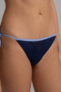 Fiji Bikini Pants Nachtblau | ECONYL® recycelt | Metallic-Glanz — Ansicht 5