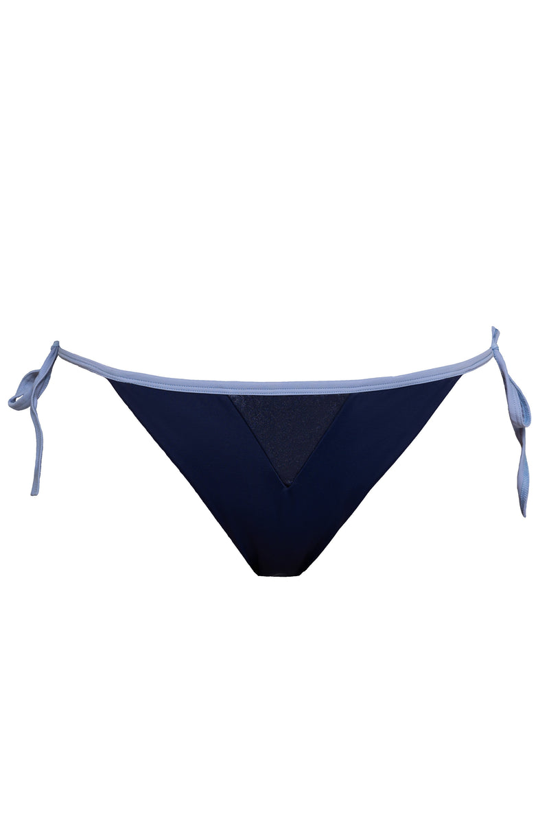 Fiji Bikini Pants Nachtblau | ECONYL® recycelt | Metallic-Glanz — Ansicht 6