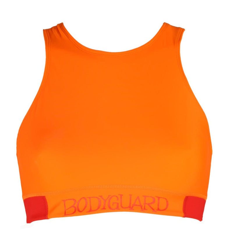 Sports Bra Lipari Orange High Neck Sustainable ECONYL® Medium Support — Ansicht 4