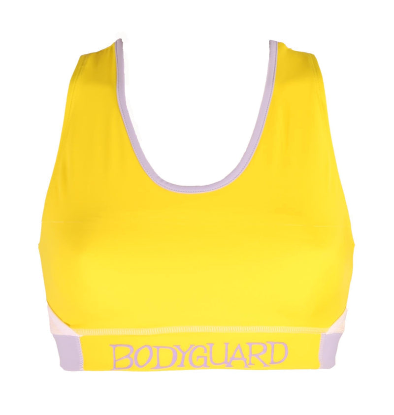 Sports Bra Eyemouth – Yellow | Medium Support | Recycled ECONYL® — Ansicht 4
