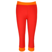 Capri Stratoni Red – High Waist Leggings mit Kontrastbund — Ansicht 4