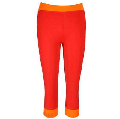 Capri Stratoni Red – High Waist Leggings mit Kontrastbund