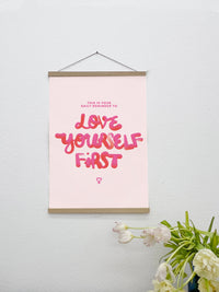 Love Yourself First – A2 Canvas Print | Statement Art | Patroa Studio — Ansicht 1
