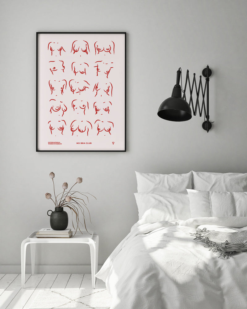 No Bra Club No. 2 Poster – Hand-printed Berlin — Ansicht 2