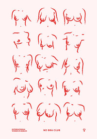 No Bra Club No. 2 Poster – Hand-printed Berlin — Ansicht 4