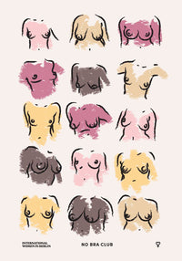No Bra Club No 3 Poster – Art Print by Bruna Silva — Ansicht 4