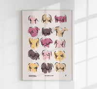 No Bra Club No 3 Poster – Art Print by Bruna Silva — Ansicht 1
