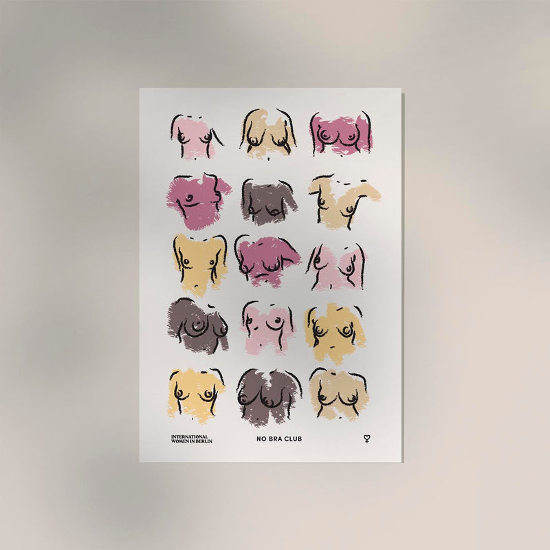 No Bra Club No 3 Poster – Art Print by Bruna Silva — Ansicht 3