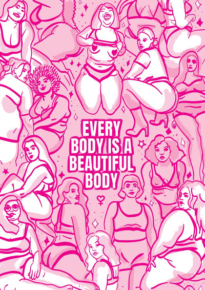 Beautiful Body Poster - Art Print by Bruna Silva