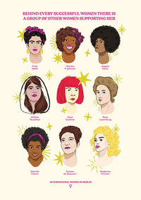 Women in History Poster – Kunstdruck von Bruna Silva, handgedruckt in Berlin — Ansicht 4