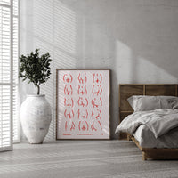 Butts Chart by International Women in Berlin - Art Print on Archival Paper — Ansicht 2
