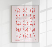 Butts Chart by International Women in Berlin - Art Print on Archival Paper — Ansicht 1