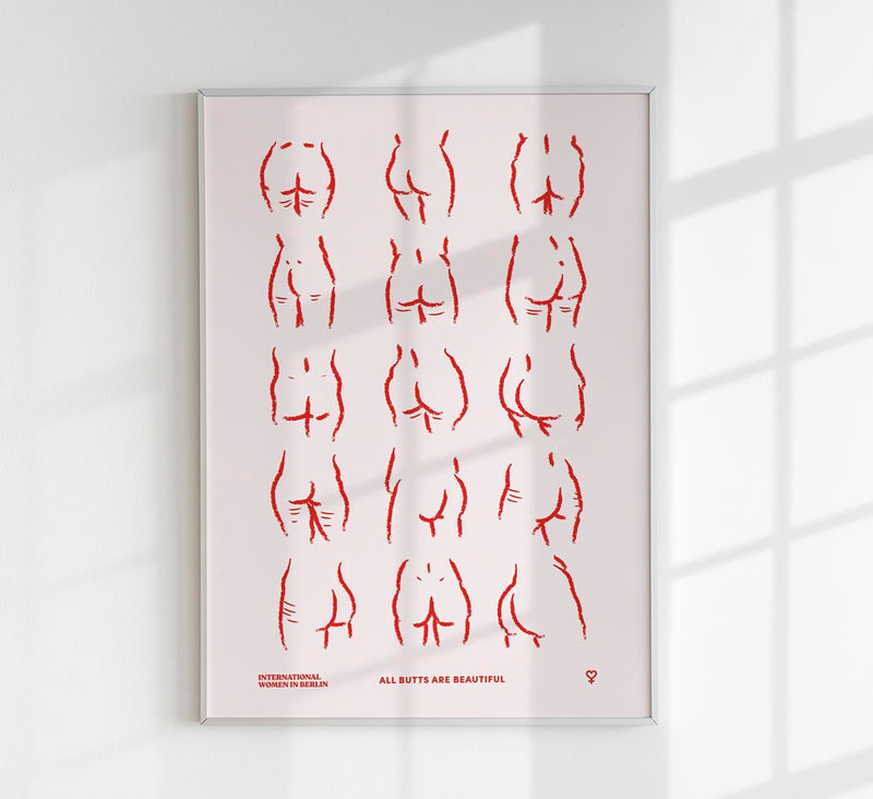 Butts Chart by International Women in Berlin - Art Print on Archival Paper — Patroa Studio