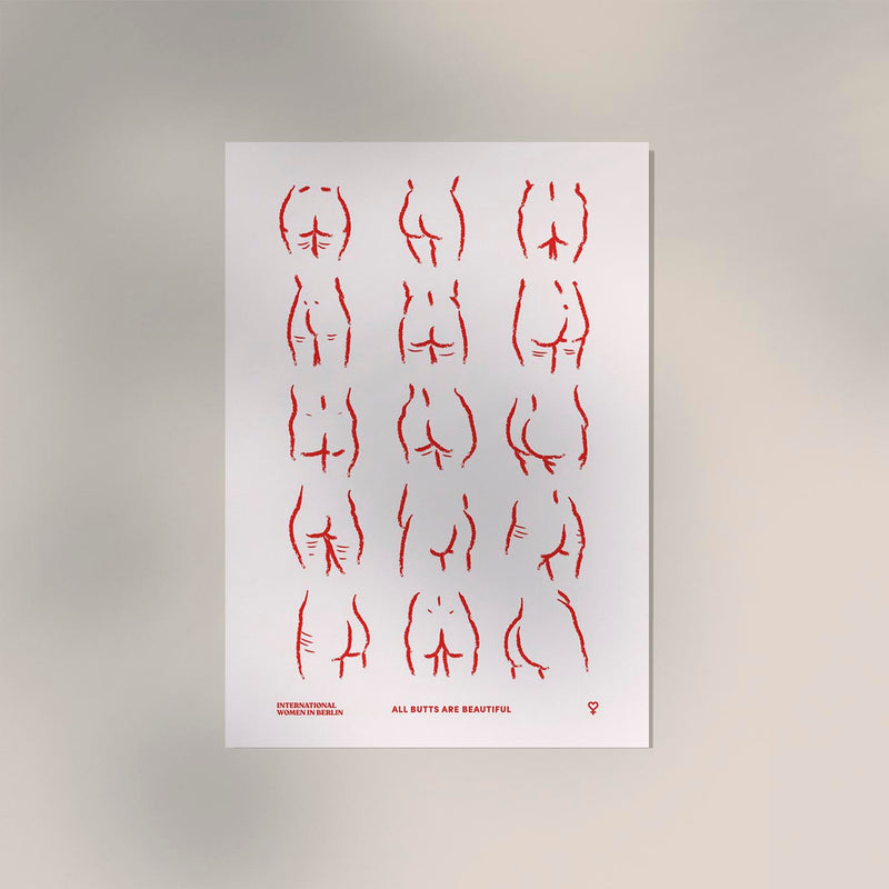 Butts Chart by International Women in Berlin - Art Print on Archival Paper — Ansicht 3