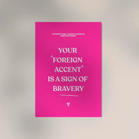 Foreign Accent Pink Poster – Handgedruckt Berlin — Ansicht 3