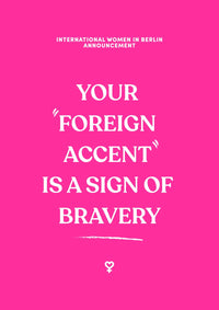 Foreign Accent Pink Poster – Handgedruckt Berlin — Ansicht 4