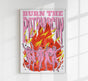 Burn the Patriarchy White Art Print – Kunstdruck von Bruna Silva