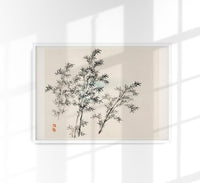 Bamboo by Kōno Bairei Poster – Japanese Art Print Fine Art — Ansicht 1