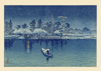 Japanese Fishermen by Hasui – Fine Art Poster Shin-Hanga Style UV-resistant — Ansicht 8