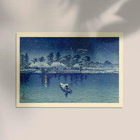 Japanese Fishermen by Hasui – Fine Art Poster Shin-Hanga Style UV-resistant — Ansicht 7