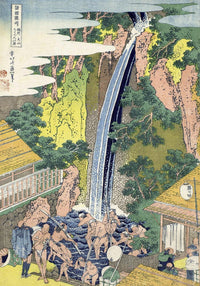 Roben Waterfall by Hokusai Poster – Japanischer Kunstdruck — Ansicht 3