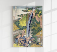Roben Waterfall by Hokusai Poster – Japanischer Kunstdruck — Ansicht 1