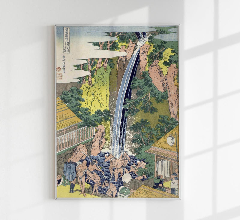 Roben Waterfall by Hokusai Poster – Japanischer Kunstdruck — Patroa Studio