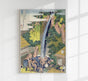 Roben Waterfall by Hokusai Poster – Japanischer Kunstdruck