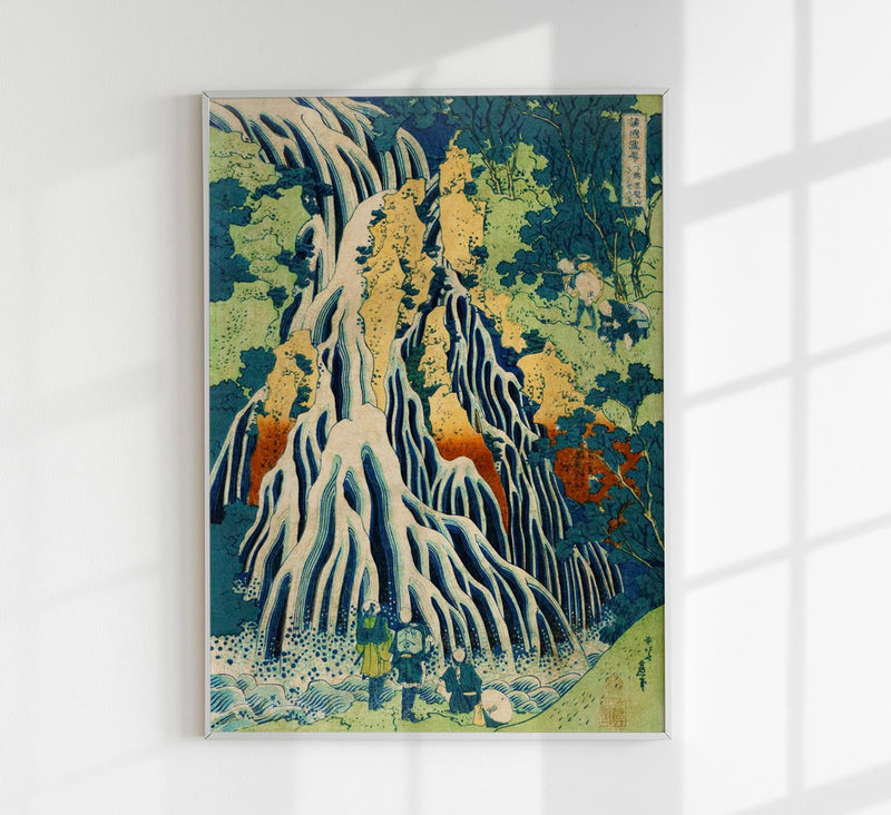 Shimotsuke Waterfall – Hokusai Poster | Japanische Kunst | UV-beständig — Patroa Studio