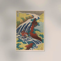 Yoshitsune WaterFalls by Hokusai Poster – Japanische Naturdarstellung UV-beständig Fine Art Print — Ansicht 2