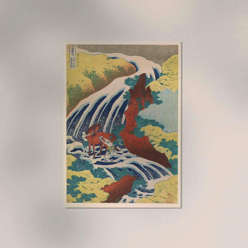 Yoshitsune WaterFalls by Hokusai Poster – Japanische Naturdarstellung UV-beständig Fine Art Print — Ansicht 2