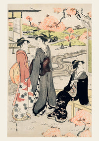 Three Geishas in Kimonos – Fine Art Print | Japanisches Design — Ansicht 3