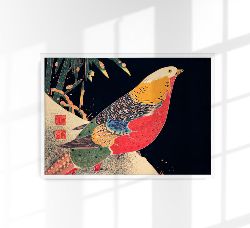 Golden Pheasant by Jakuchu – Fine Art Print UV-resistant Canvas — Patroa Studio