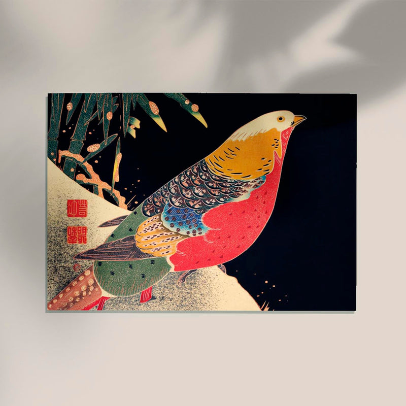 Golden Pheasant by Jakuchu – Fine Art Print UV-resistant Canvas — Ansicht 2