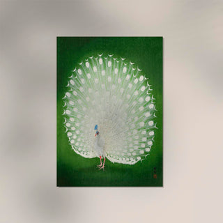 Green Peacock by Koson – Fine Art Print | UV-Resistant | Canvas Edition