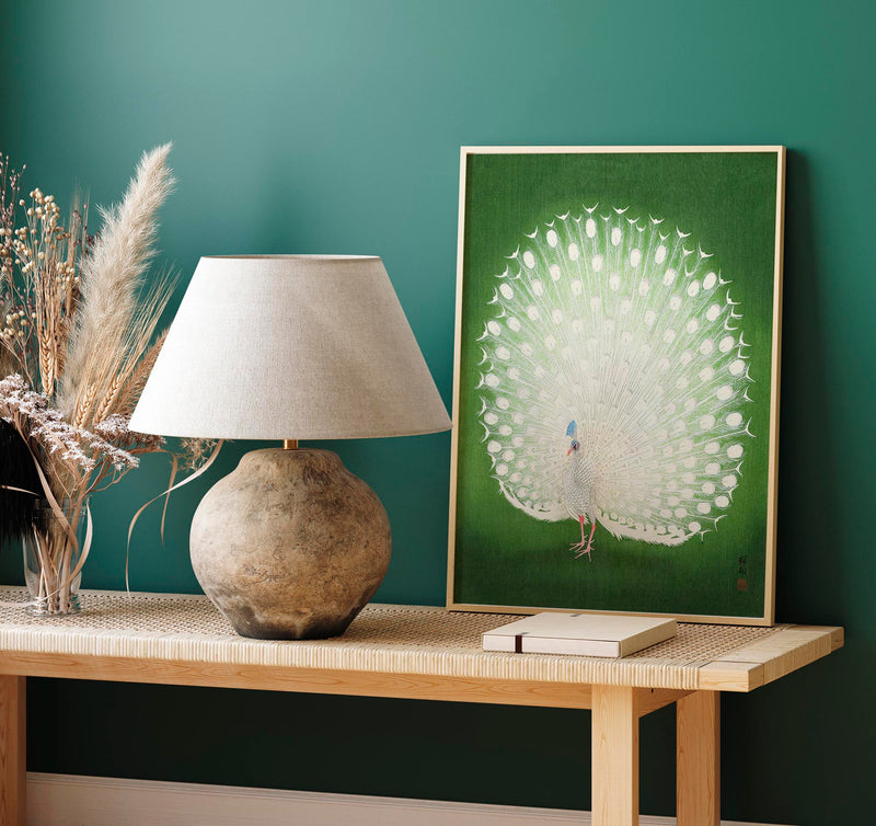 Green Peacock by Koson – Fine Art Print UV-resistent Canvas — Ansicht 6