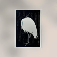 White Heron Dark Snow by Ohara Koson Poster – Japanischer Kunstdruck — Ansicht 2